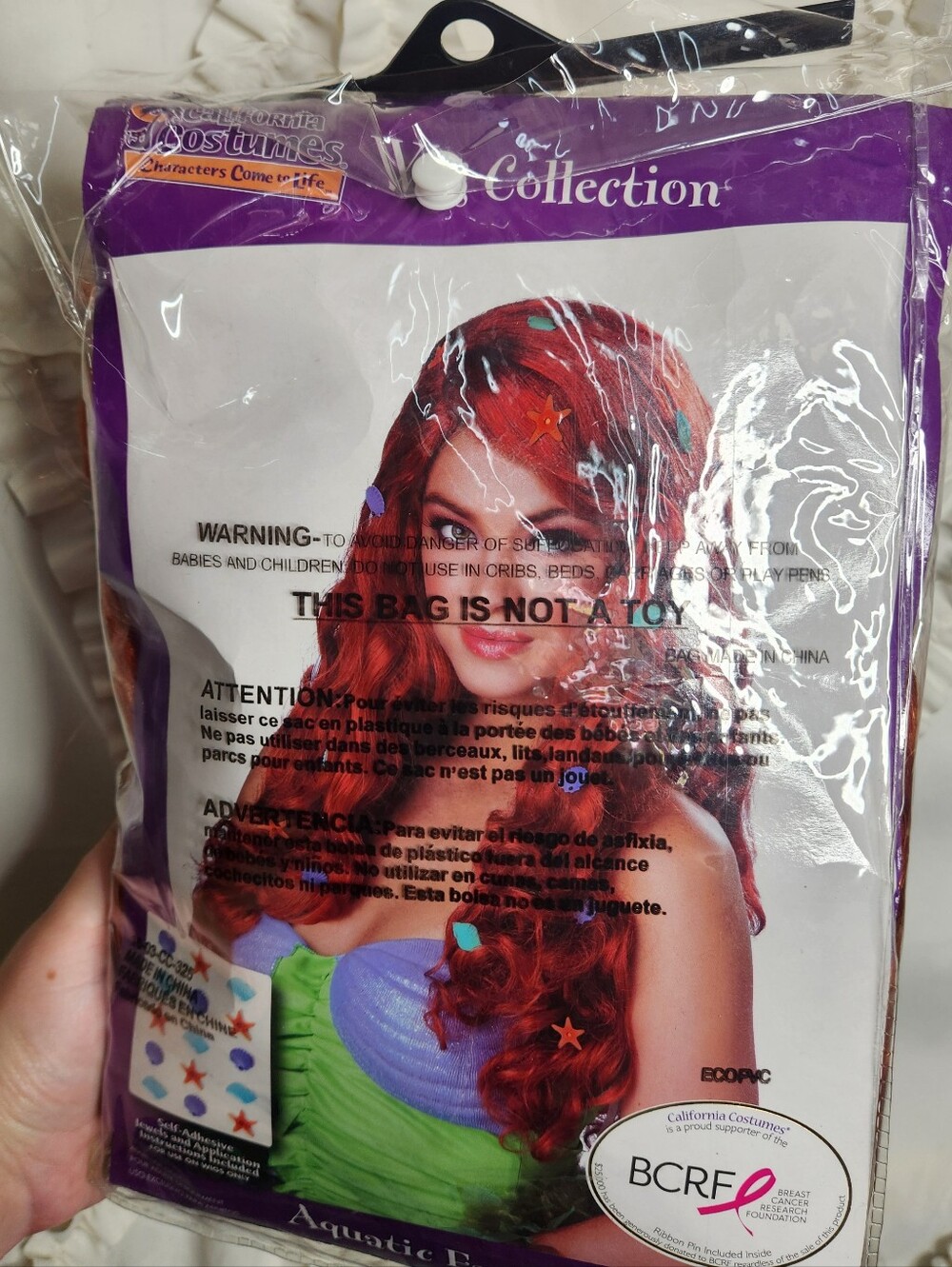 California Costumes Aquatic Fantasy Curl Halloween Cosplay Wig